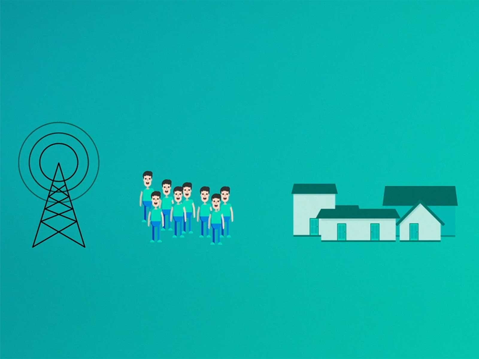 Illustration af mobilt bredbånd. Hvad er hurtigt internet?  Hvilket internet kan jeg få? Og hvad er det bedste internet? Få svarene her, når vi udforsker de forskellige internetteknologier.